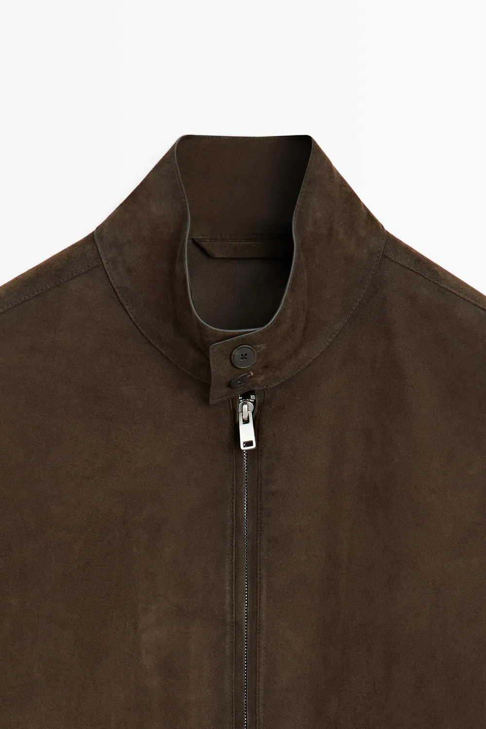 картинка Куртка Massimo Dutti Suede Leather, шоколадный от магазина Одежда+