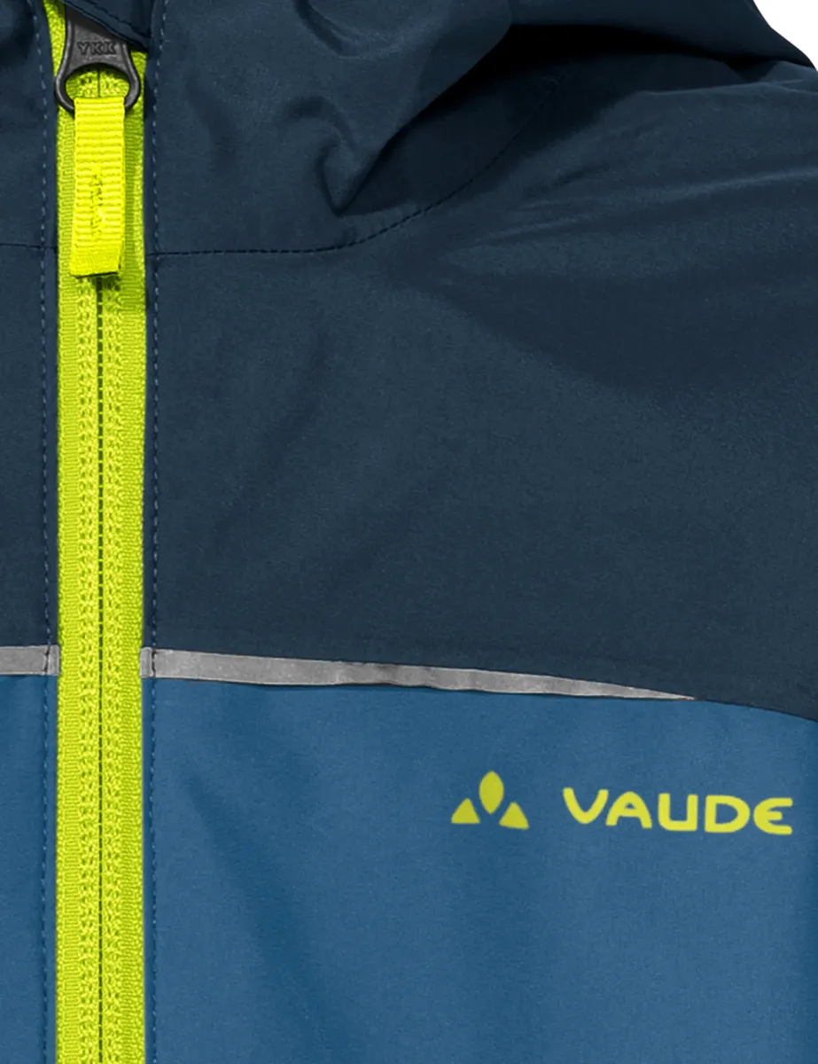 картинка Дождевик VAUDE "KIDS TURACO JACKET III", с капюшоном, цвет Ultramarine от магазина Одежда+