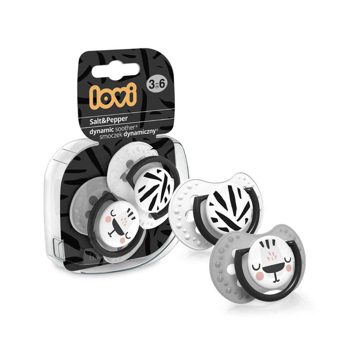 картинка Детская соска Lovi Salt & Pepper 0-3m, 2 шт от магазина Одежда+