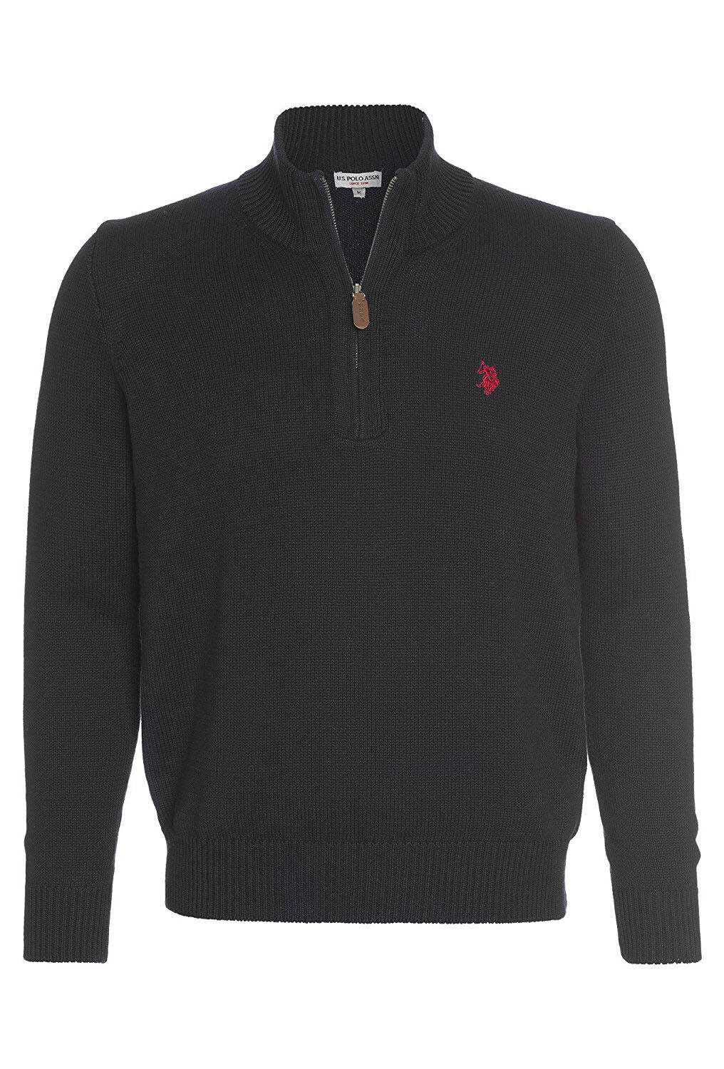 картинка Пуловер U.S. Polo Assn. Troyer Zip, черный от магазина Одежда+