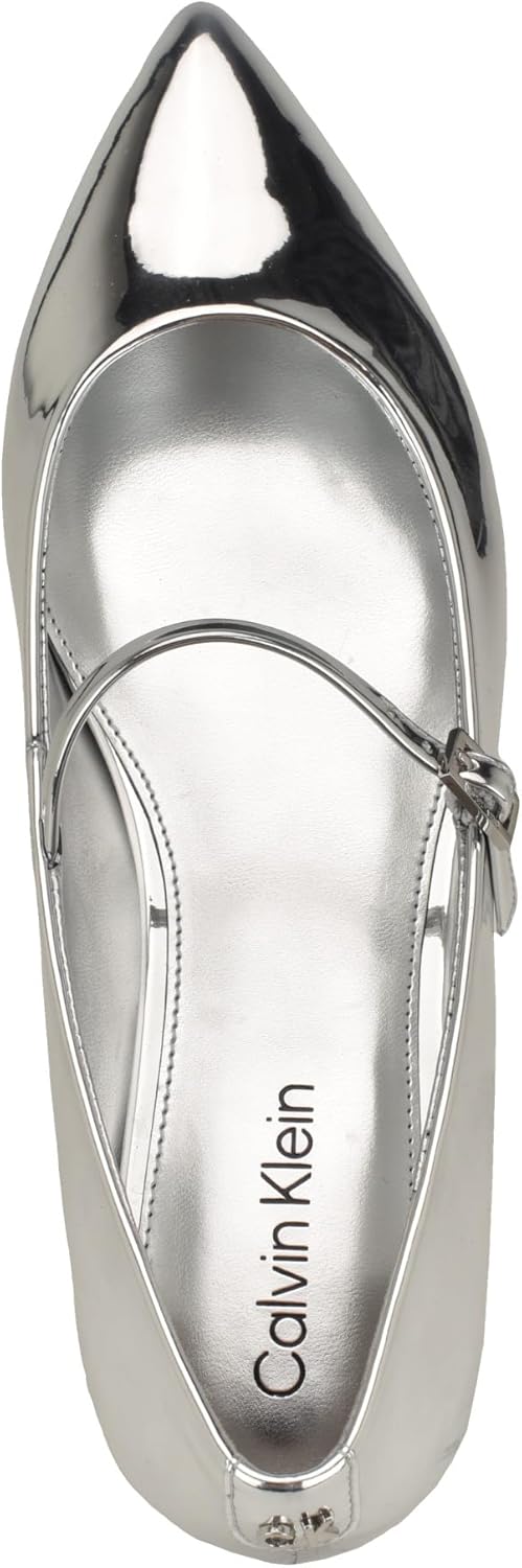 картинка Женские балетки Calvin Klein Kamryn, Silver Patent 040 от магазина Одежда+
