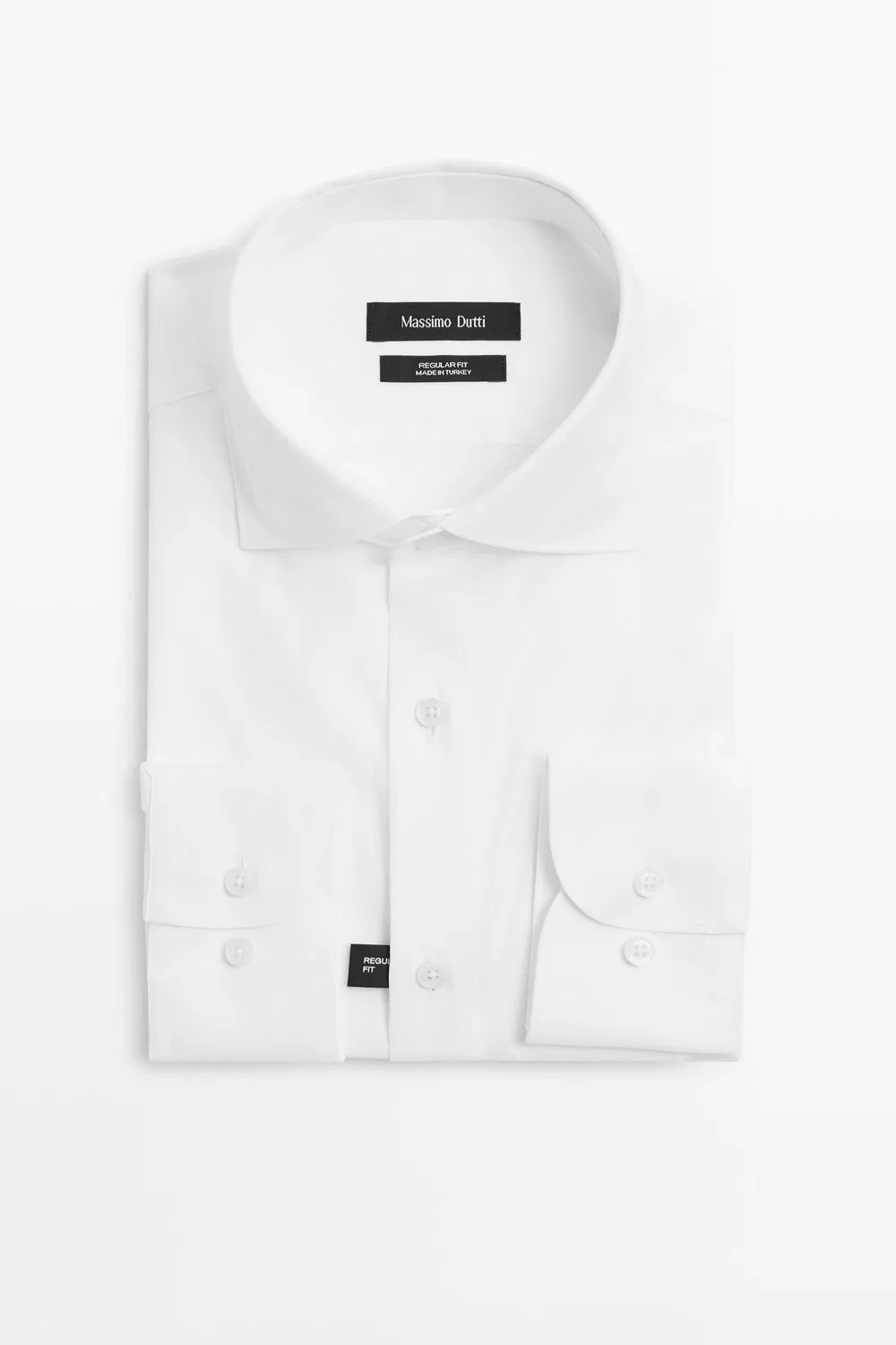 картинка Рубашка Massimo Dutti 100% Cotton Regular Fit, белый от магазина Одежда+