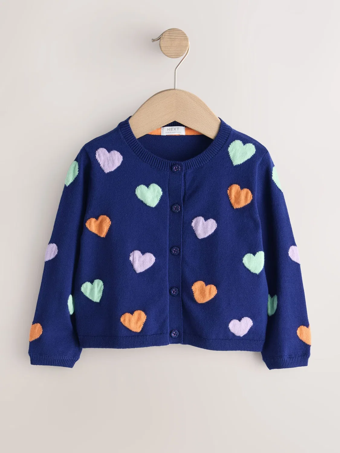 картинка Кардиган, 3D аппликации, Navy Heart Cardigan Next, Navy Heart от магазина Одежда+