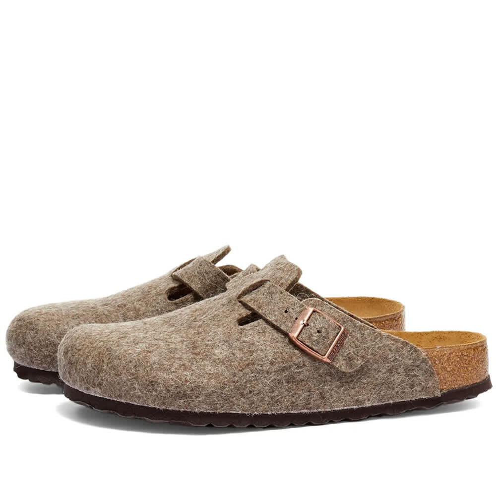 картинка Сабо Birkenstock Boston Fel, какао от магазина Одежда+