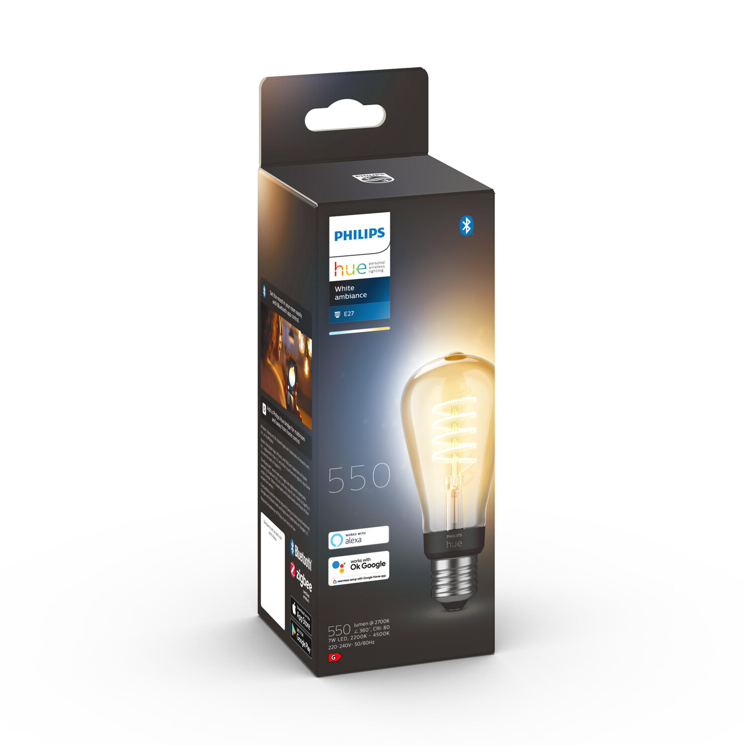 картинка Светодиодная лампочка Philips HUE, 6x13,5 см, белый от магазина Одежда+