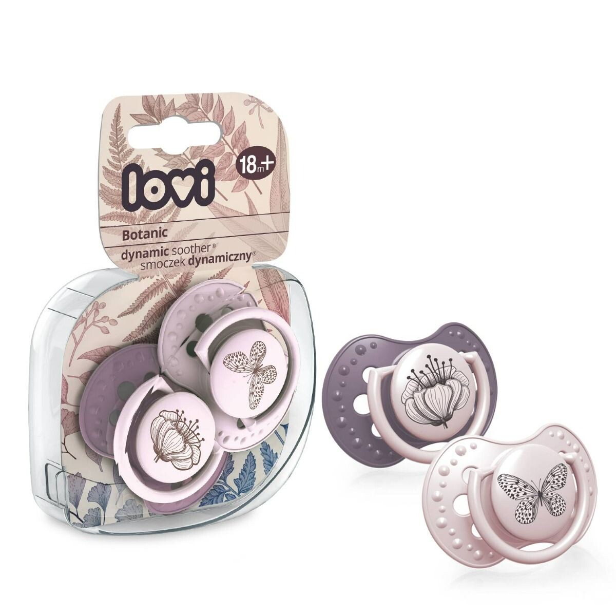 картинка Детская соска Lovi Botanic Girl 18m+, 2 шт от магазина Одежда+