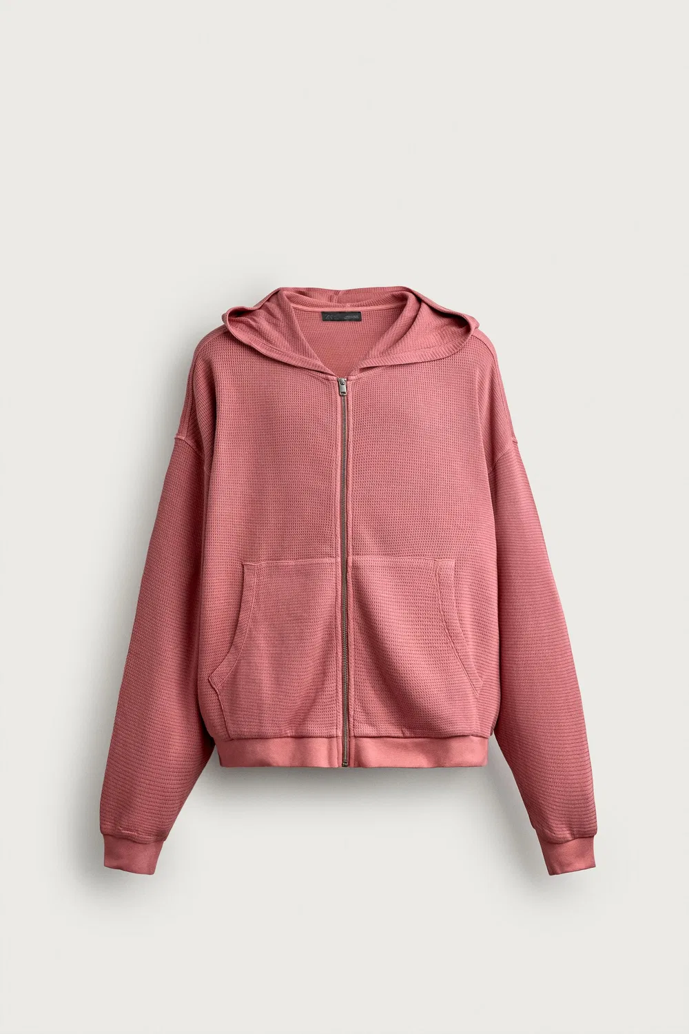 картинка Худи с вафельной вязкой ZARA, Pink от магазина Одежда+