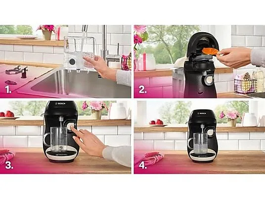 картинка Капсульная кофемашина Bosch Tassimo Happy TAS107E, бежевый/черный от магазина Одежда+