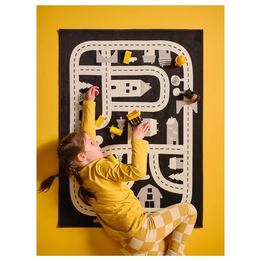 картинка Ковер Ikea Markkrypare, 74х100 см, темно-серый от магазина Одежда+