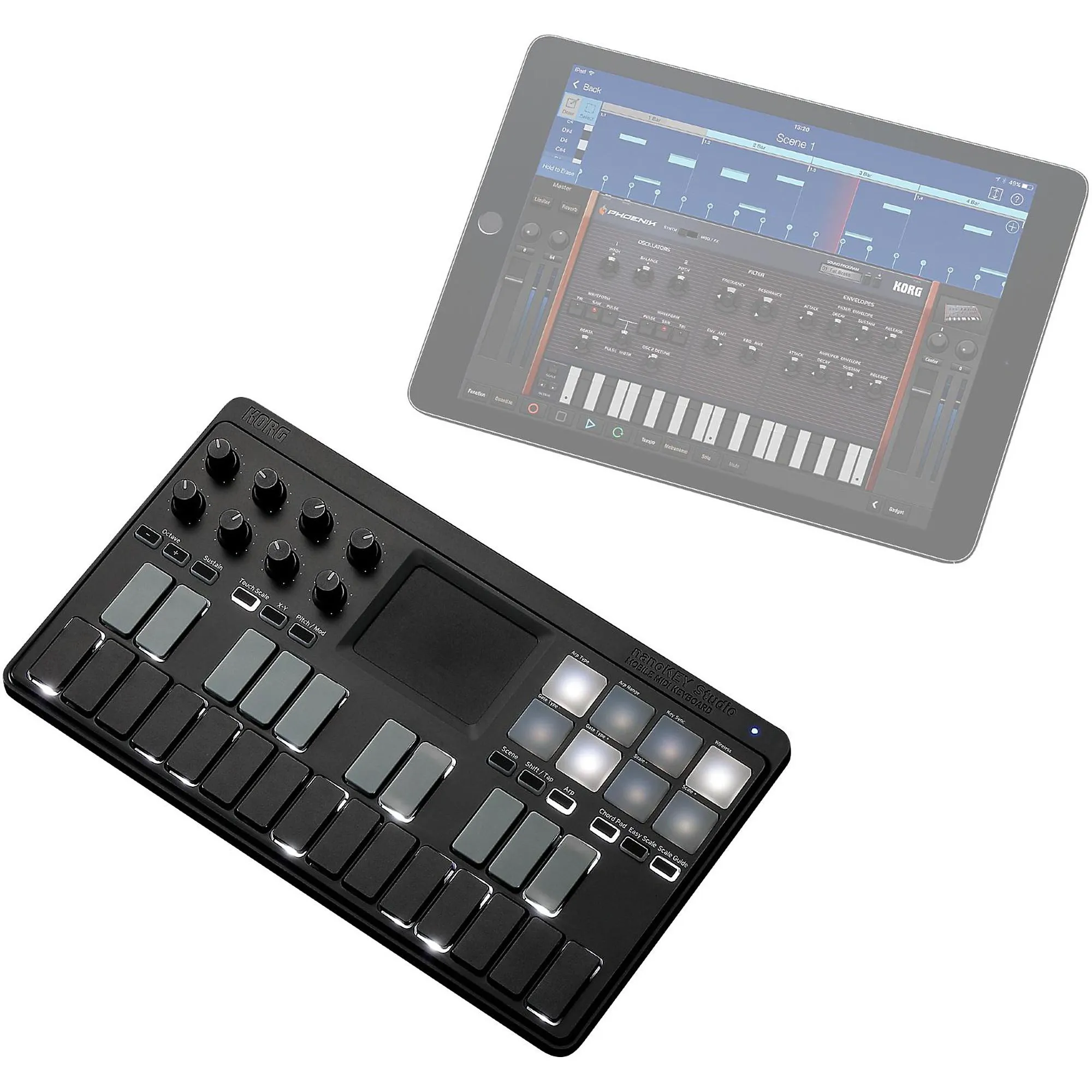 картинка 25-клавишная клавиатура KORG nanoKEY Studio от магазина Одежда+