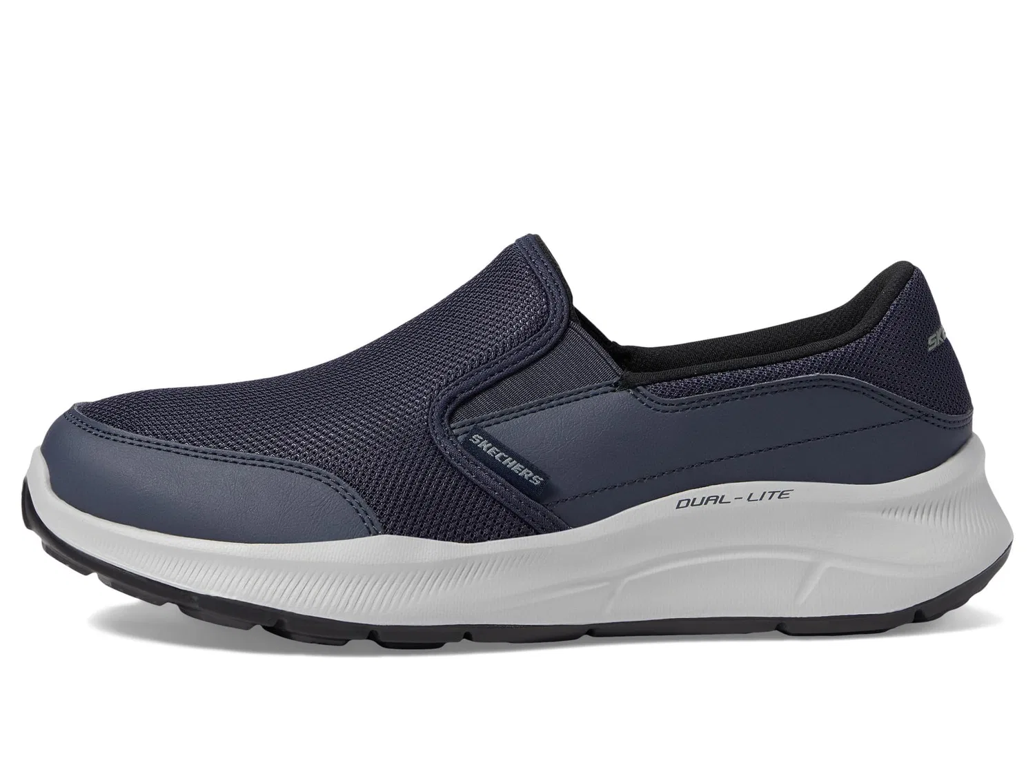 картинка Женские ботинки-мокасины без каблука Skechers, Navy Persistable от магазина Одежда+