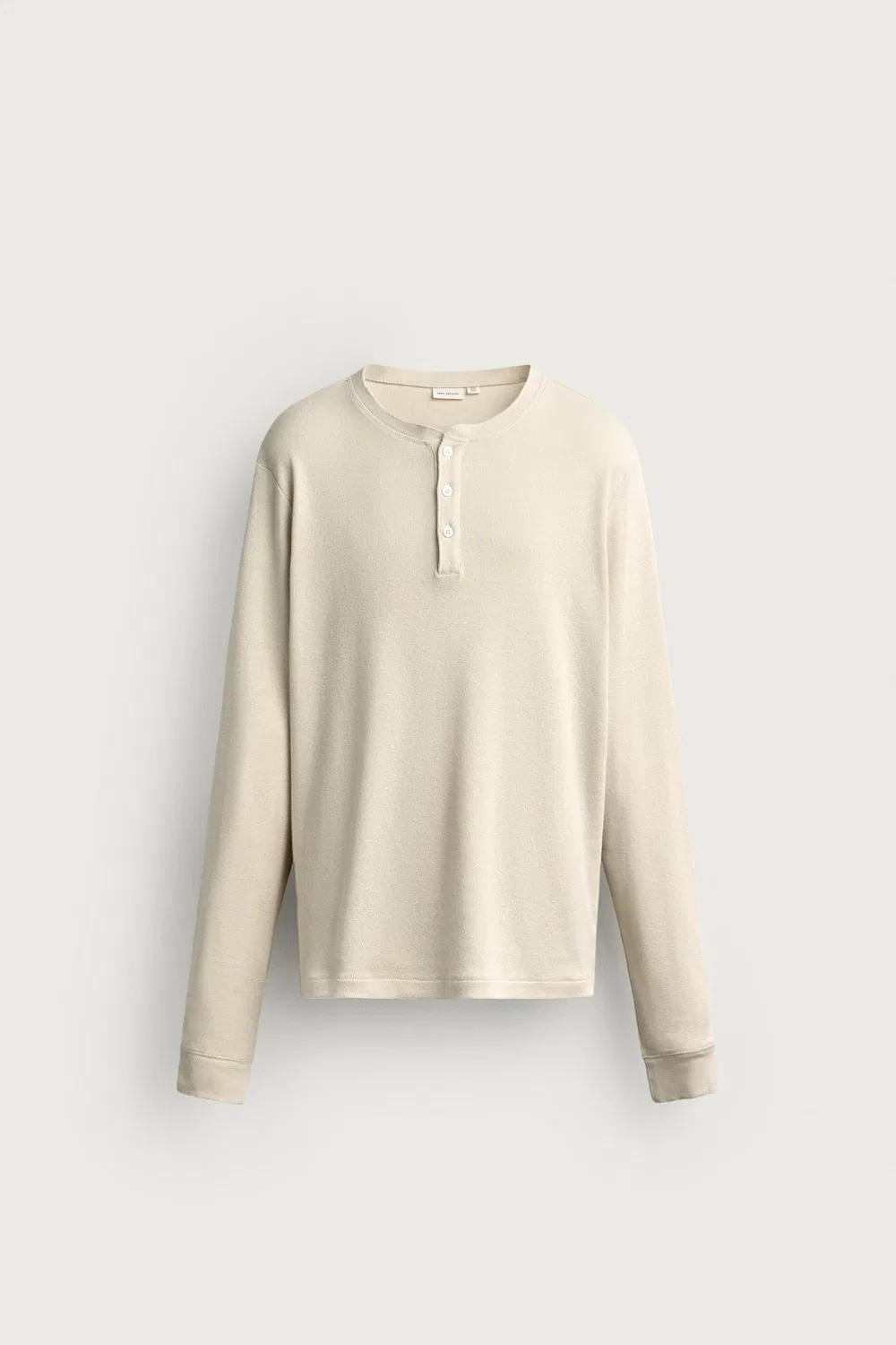 картинка Пуловер COTTON - LINEN HENLEY ZARA, Light beige от магазина Одежда+