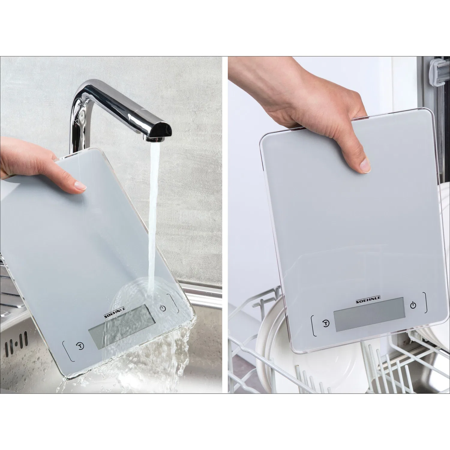 картинка Кухонные весы водонепроницаемые Soehnle Page Aqua Proof, Белый от магазина Одежда+