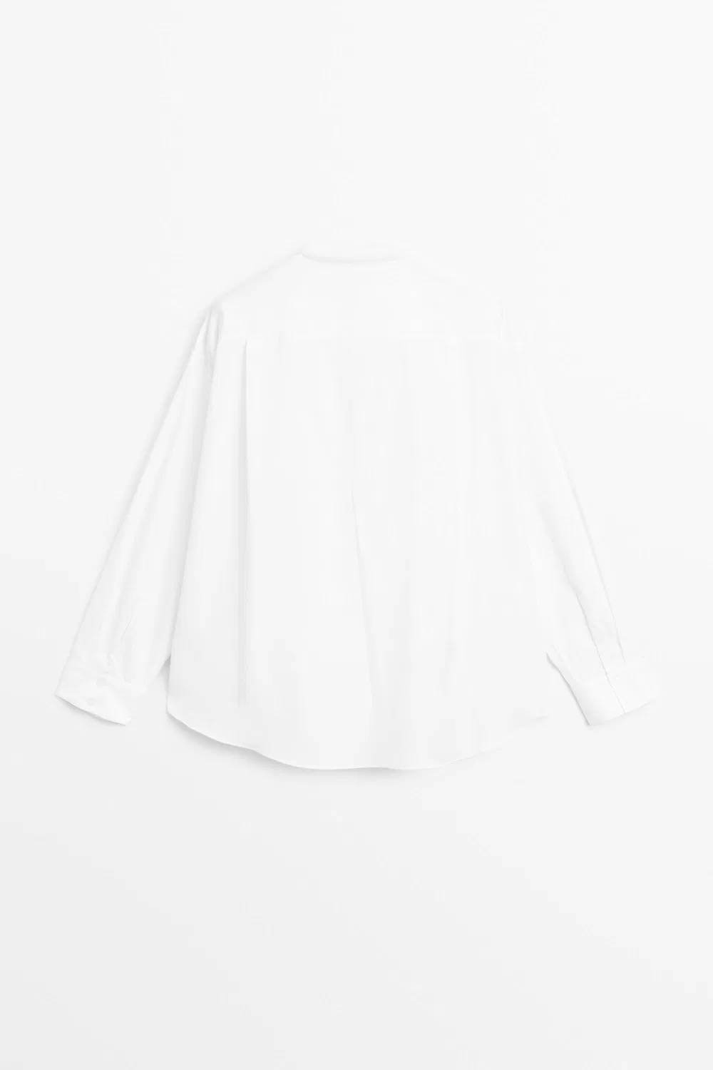картинка Рубашка Massimo Dutti Poplin With Stand Collar, белый от магазина Одежда+