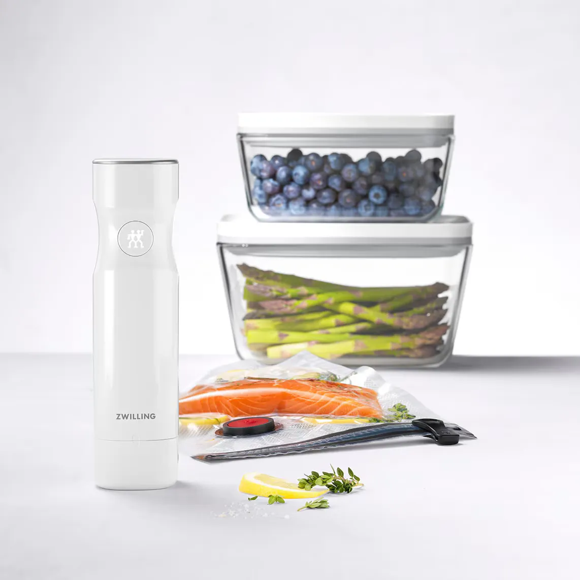 картинка Электрическая вакуумная помпа ZWILLING Fresh & Save, белый/серебристый от магазина Одежда+
