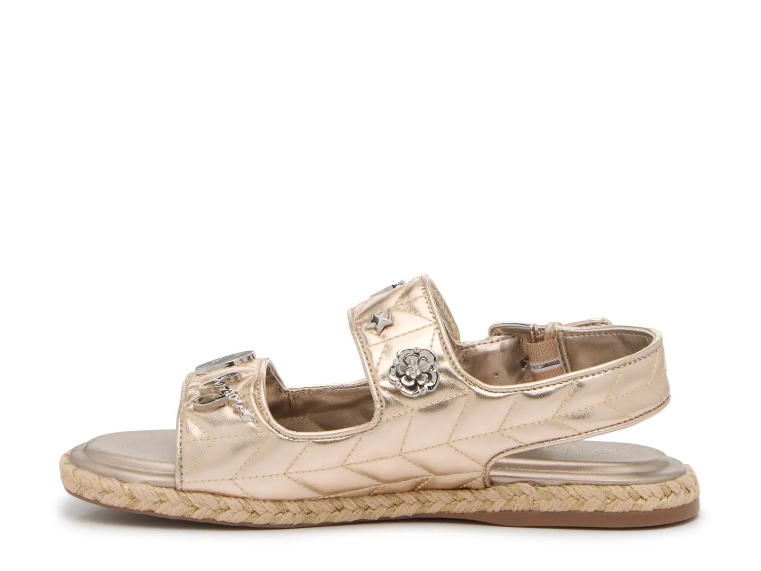 картинка Сандалии Karl Lagerfeld Paris Charlay Sandal, Pale Gold Metallic от магазина Одежда+