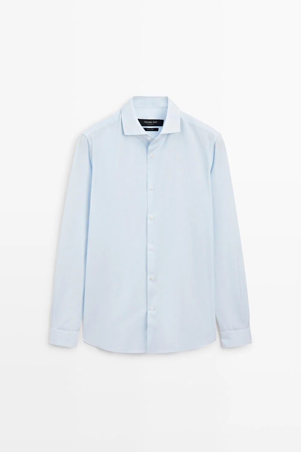 картинка Рубашка Massimo Dutti Slim Fit Gingham, небесно-голубой от магазина Одежда+
