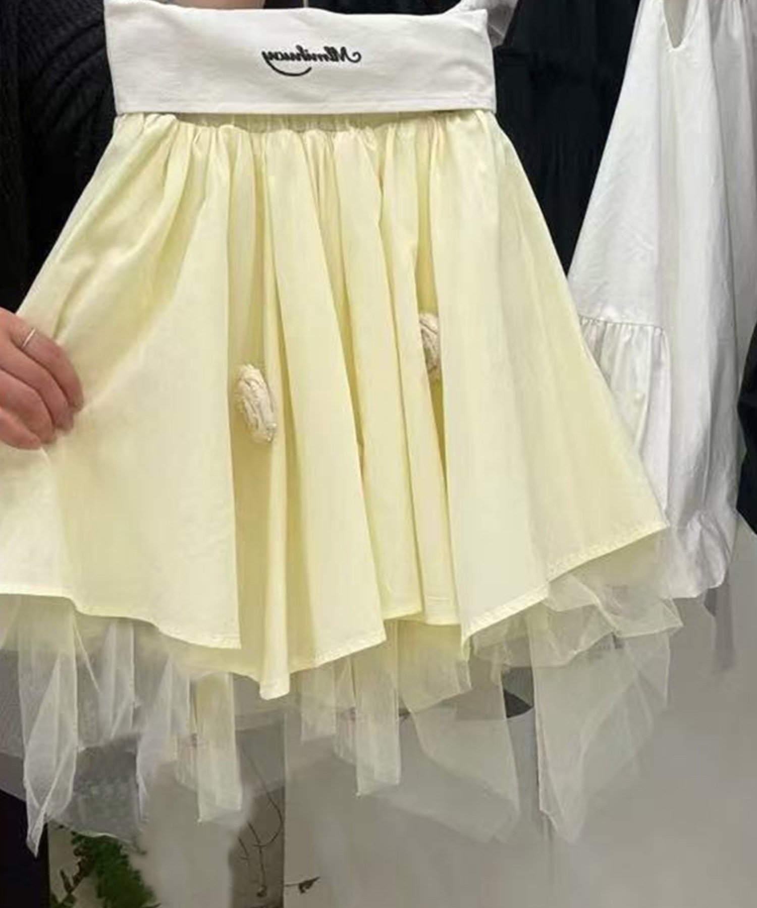картинка Расклешенная юбка из тюля Aimoha Kids, Yellow от магазина Одежда+