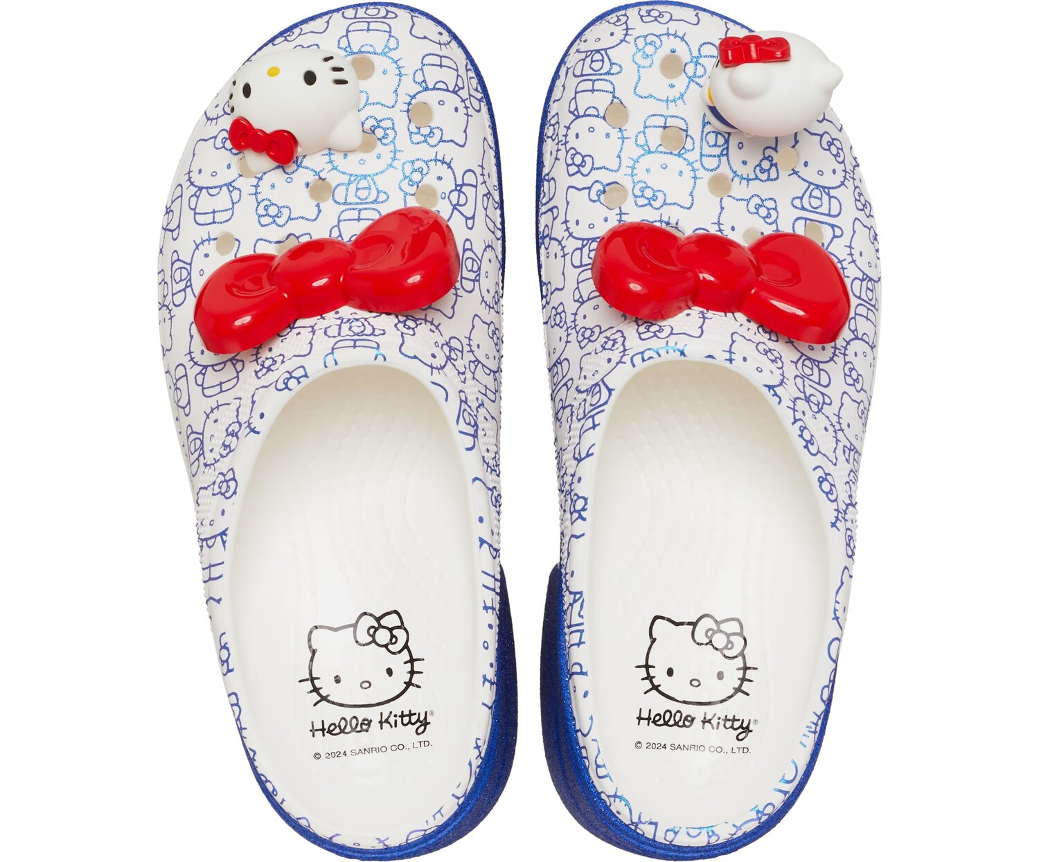 картинка Сабо Crocs x Hello Kitty Siren, белый/синий от магазина Одежда+