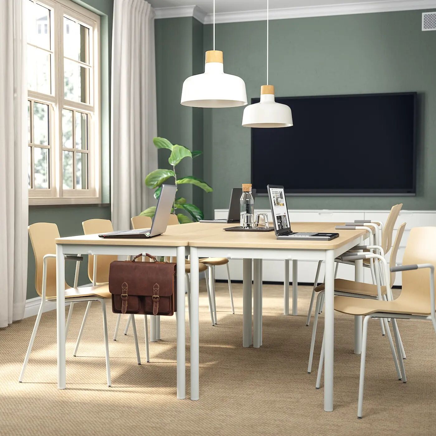картинка Конференц-стул LÄKTARE IKEA, белый от магазина Одежда+