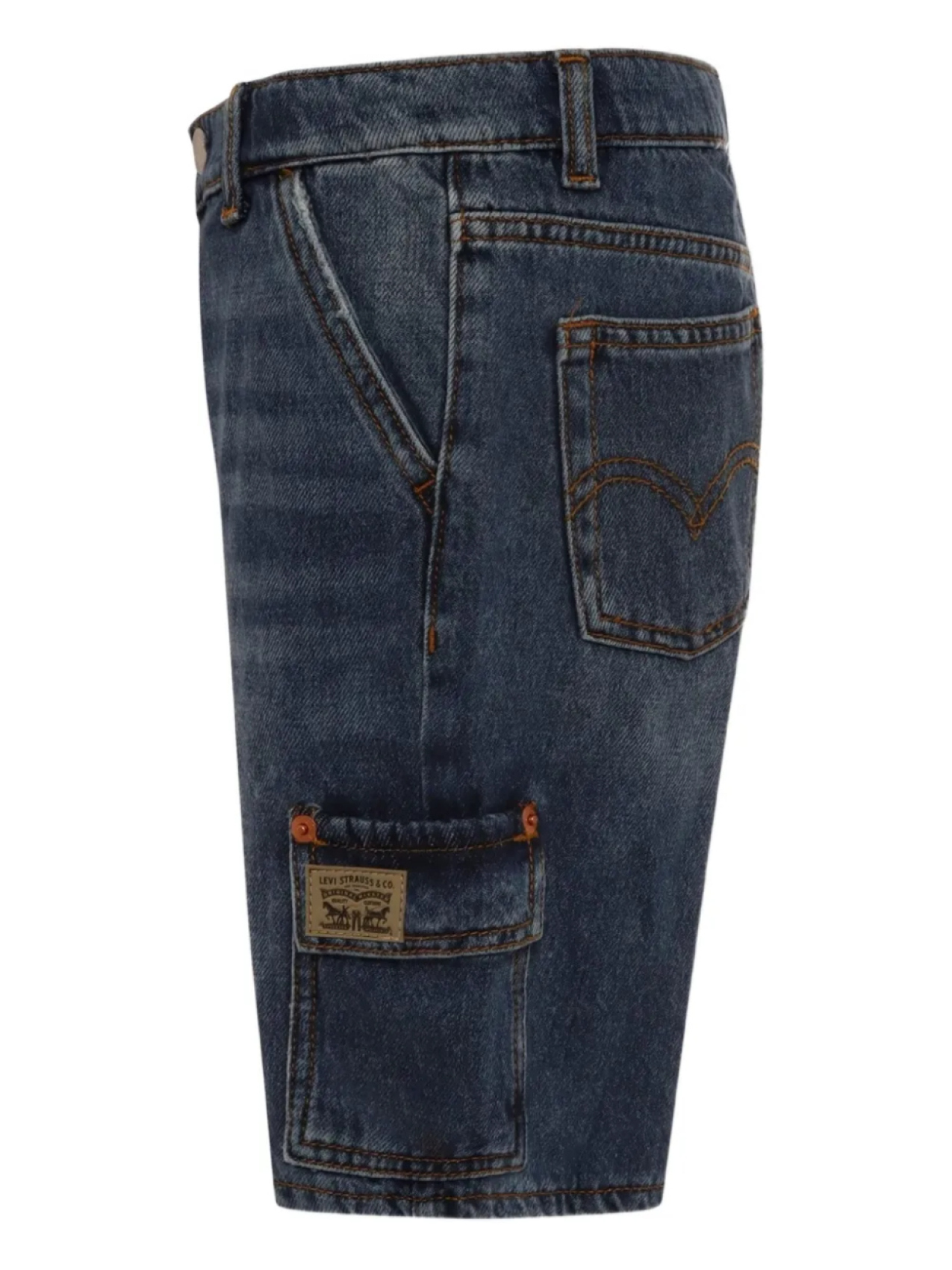 картинка Levi's Kids джинсовые шорты карго, синий от магазина Одежда+