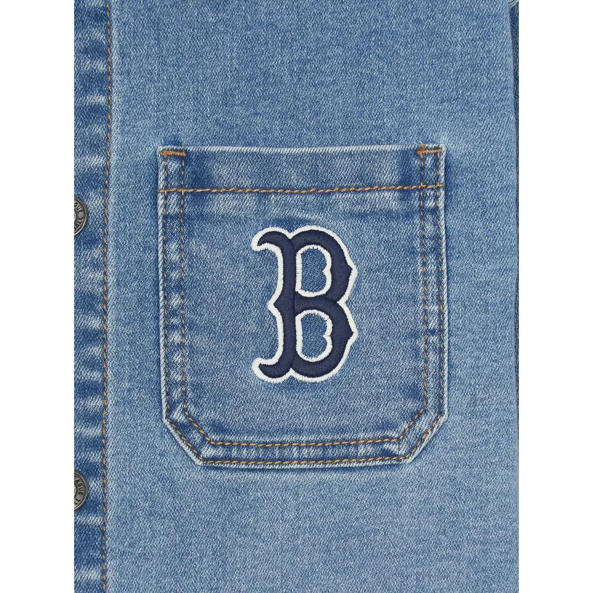 картинка MLB KIDS Бостон ред сокс варьити рубашка blue детская от магазина Одежда+