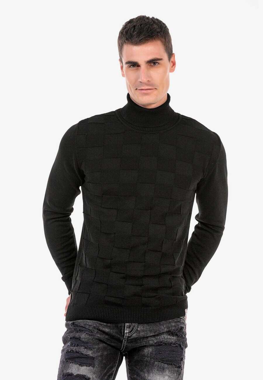 картинка Водолазка CIPO & BAXX Sweater, черный от магазина Одежда+