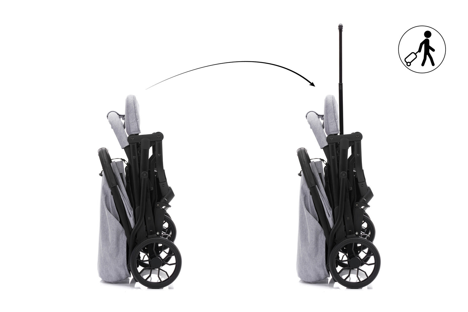 картинка BUGGY Styler Elite Коляска, светло-серый от магазина Одежда+