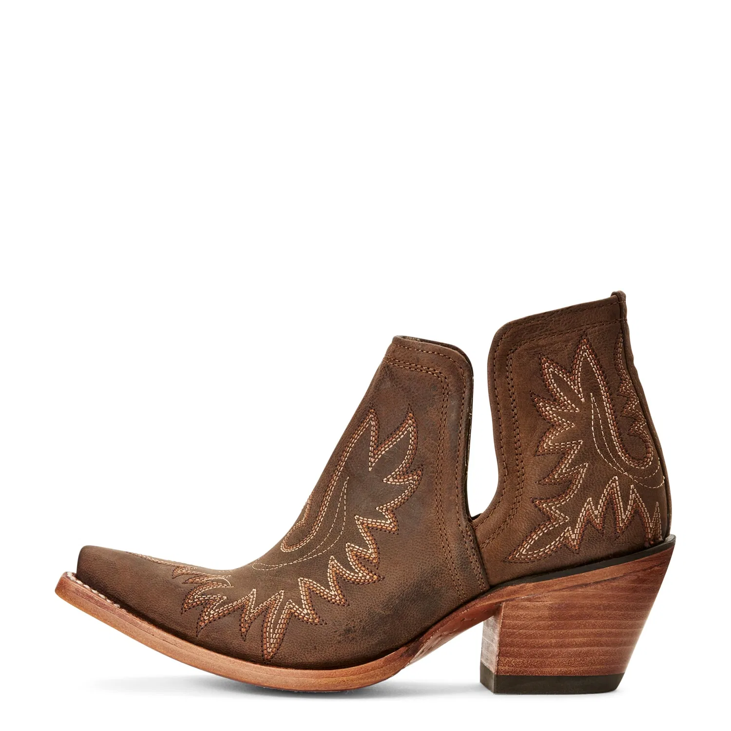 картинка Женские ботильоны с блок-каблуком ARIAT, Earthen от магазина Одежда+