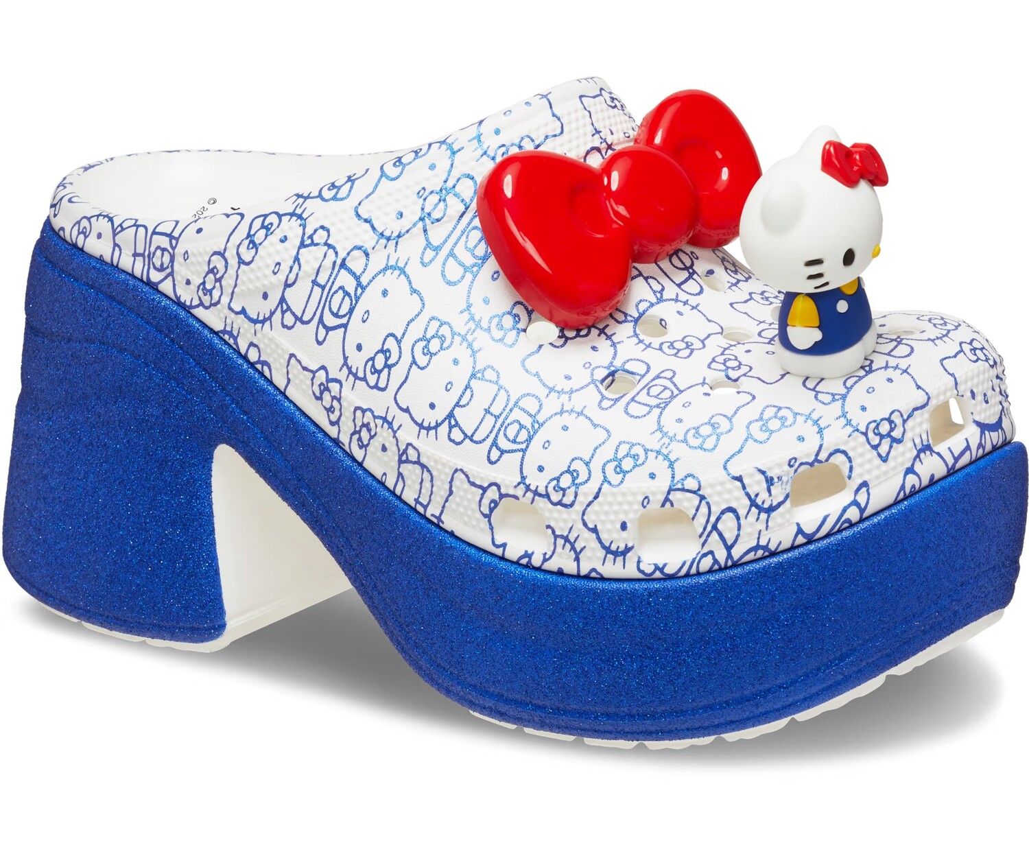 картинка Сабо Crocs x Hello Kitty Siren, белый/синий от магазина Одежда+