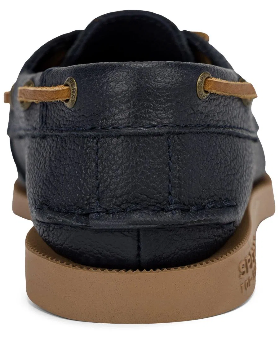 картинка Туфли-лодочки кожаные с перфорацией Sperry, Midnight Blue от магазина Одежда+