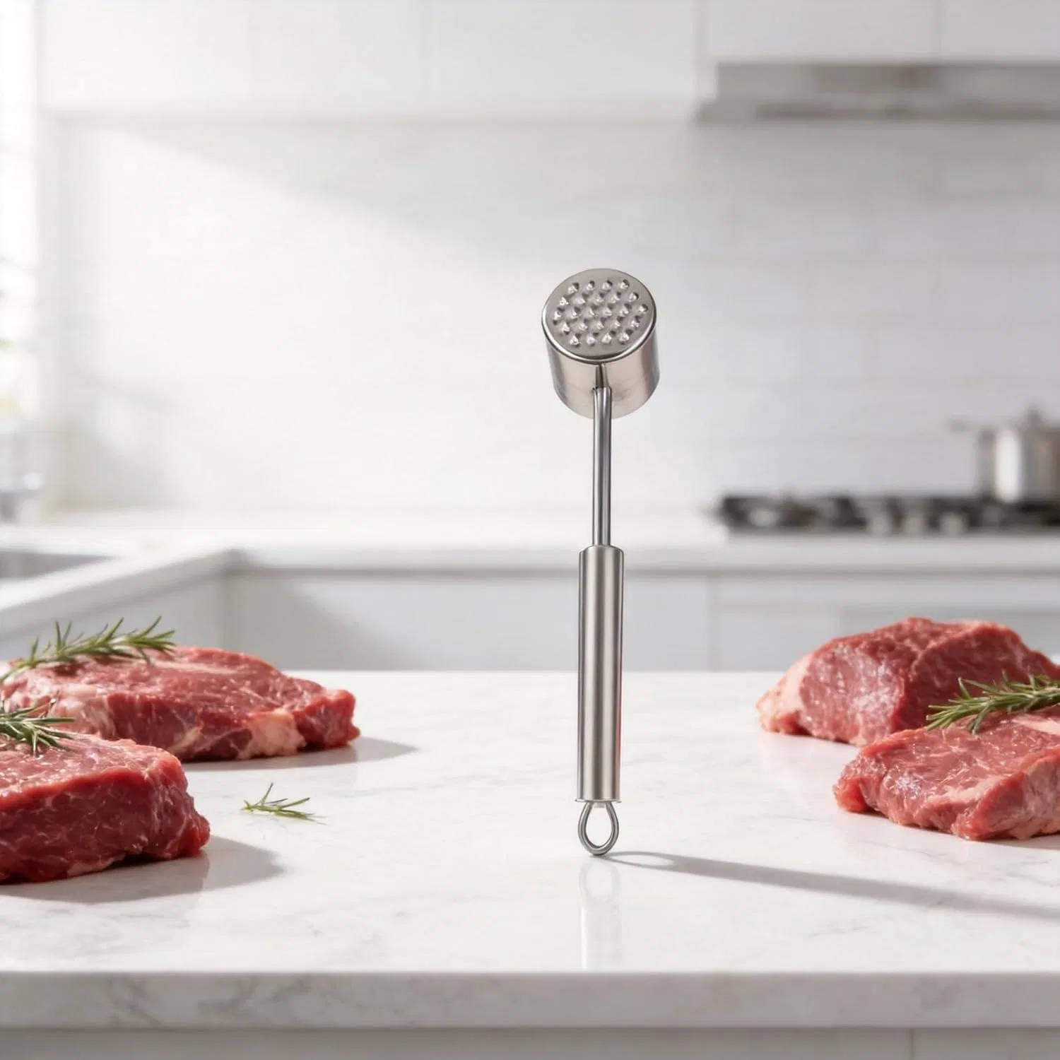 картинка Кухонный молоток для отбивания мяса ZAMETTER, Серебристый от магазина Одежда+