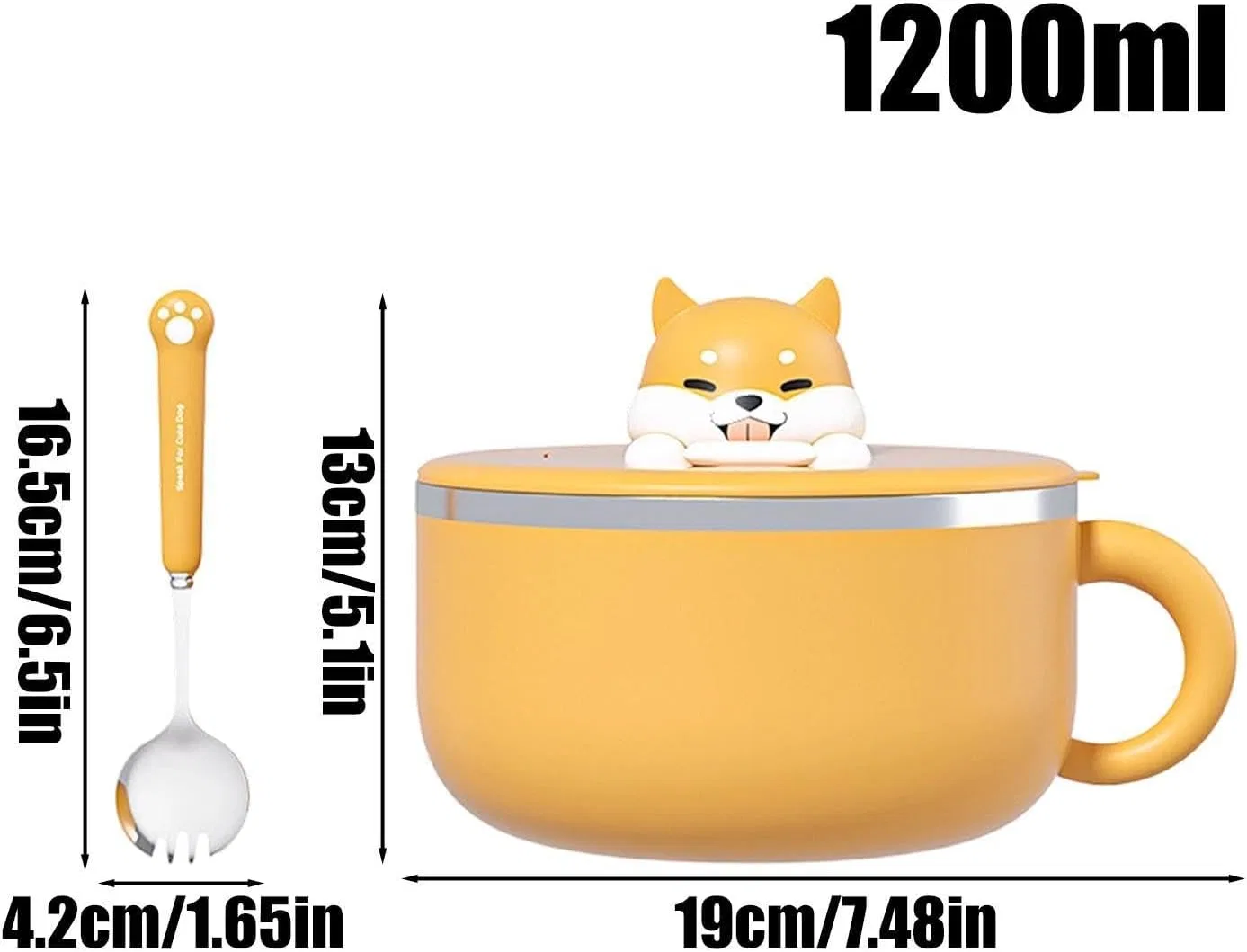 картинка Миска для пасты с крышкой, Shiba Inu от магазина Одежда+