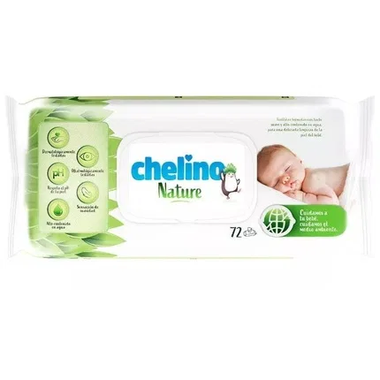 картинка Влажные салфетки Nature Wipes 72 шт Chelino от магазина Одежда+