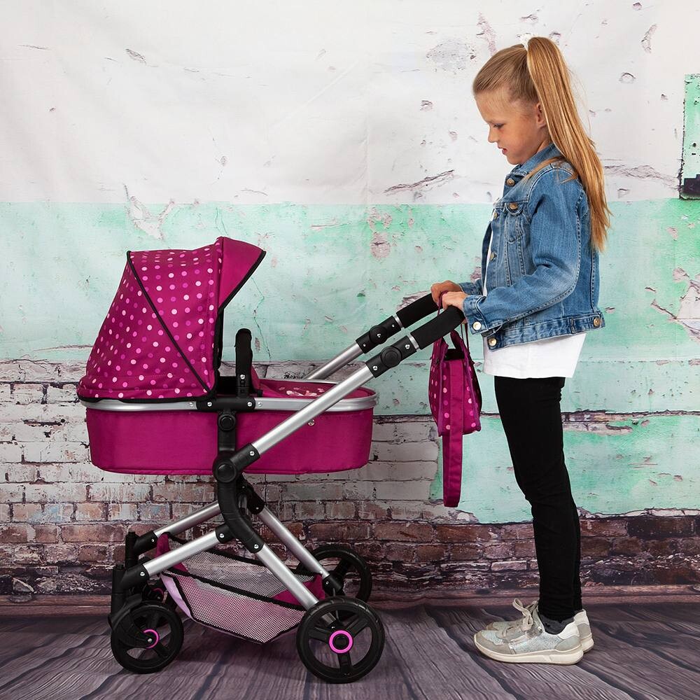 картинка Коляска Bayer City Baby Doll, синий от магазина Одежда+