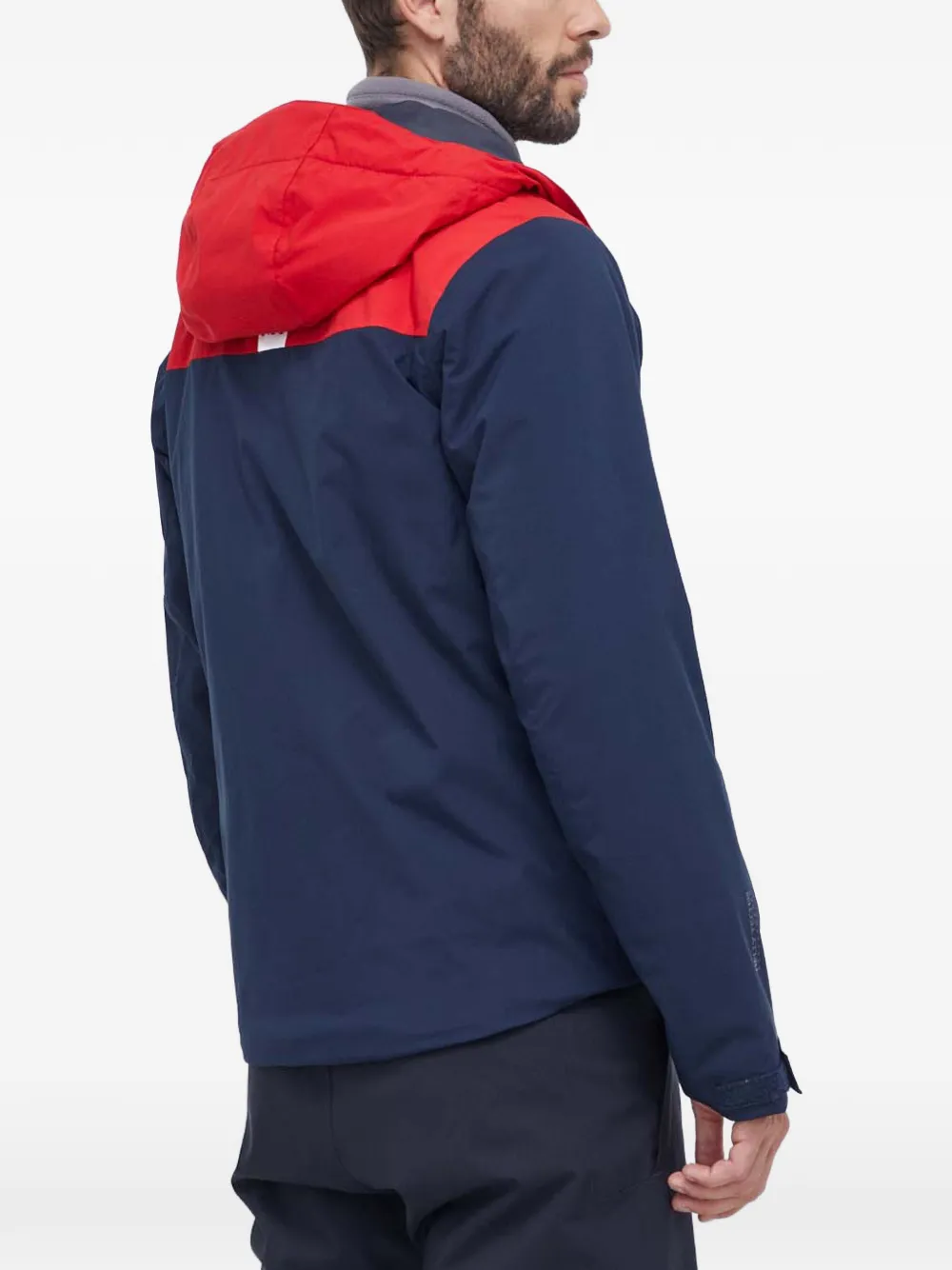картинка Полосатая лыжная куртка с капюшоном Helly Hansen, синий от магазина Одежда+