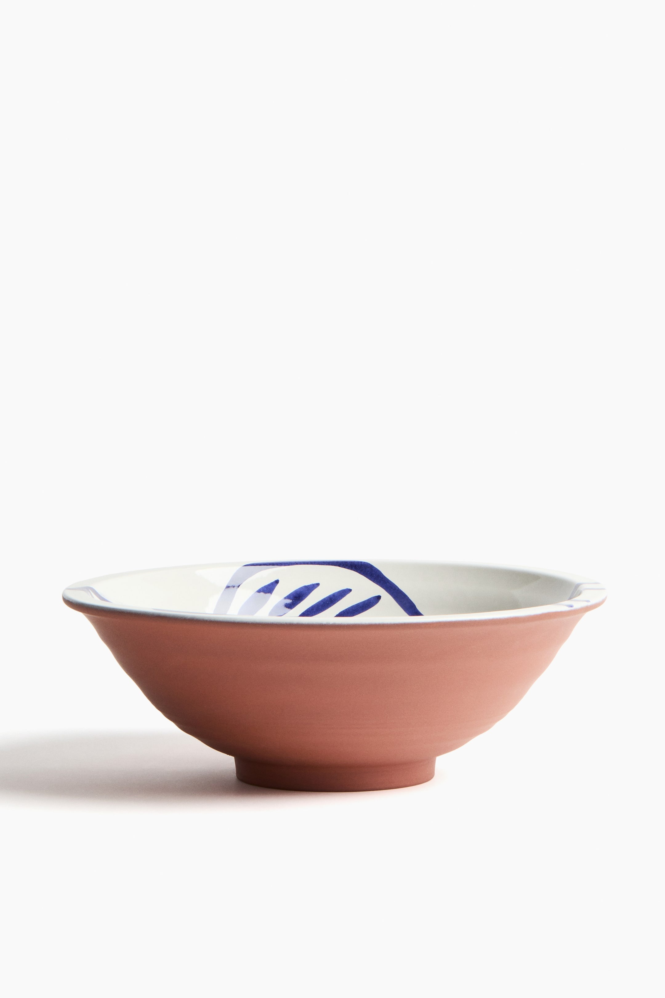 картинка Салатница H&M Hand-painted Terracotta, белый/синий от магазина Одежда+
