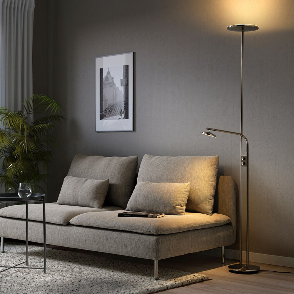 картинка Торшер Ikea Isjakt, 180 см, серебряный от магазина Одежда+