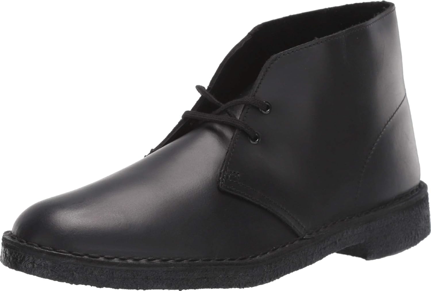 картинка Ботинки мужские Clarks Desert Boot Chukka, черные полированные от магазина Одежда+