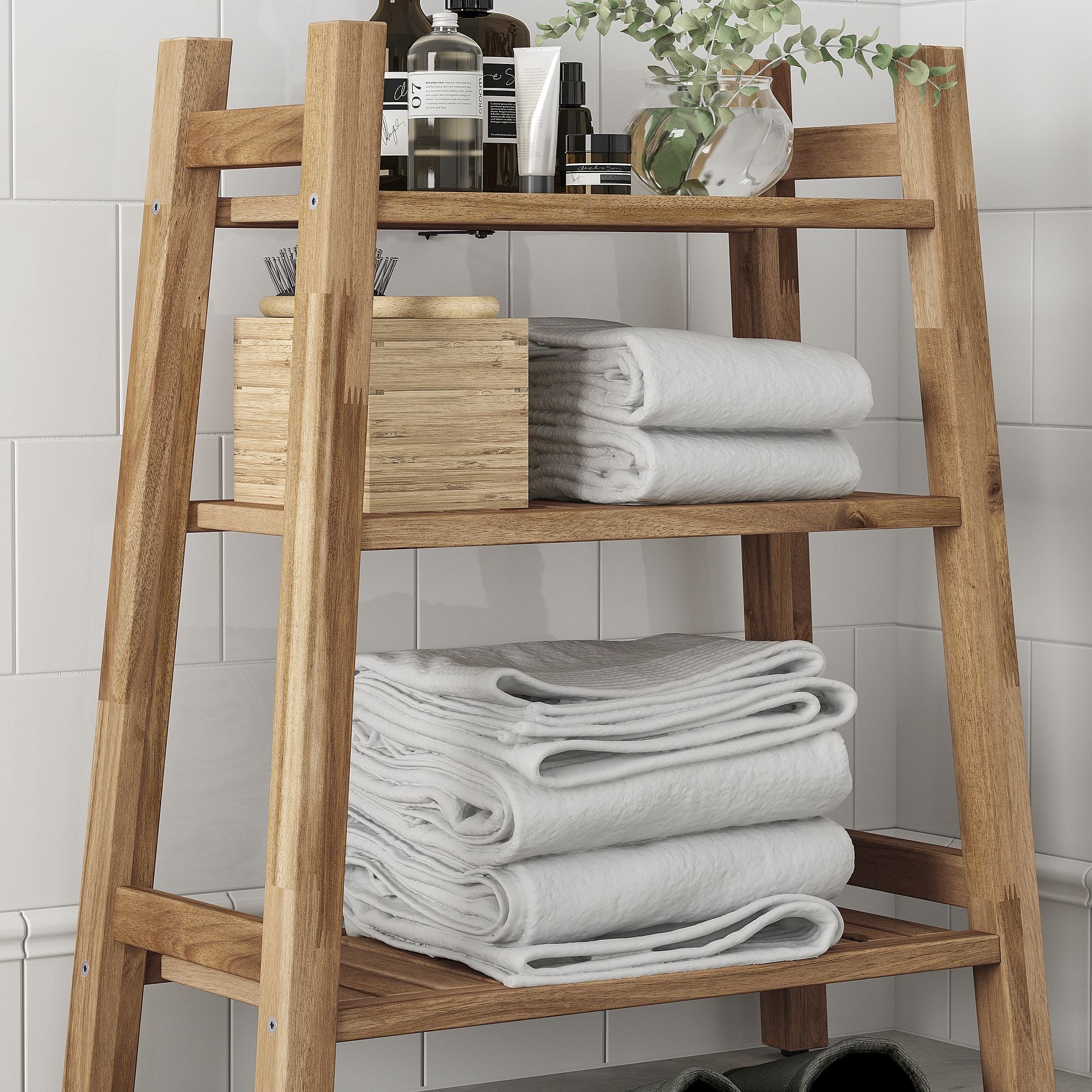 картинка Стеллаж STOREDAMM IKEA, 60x71 см, акация от магазина Одежда+