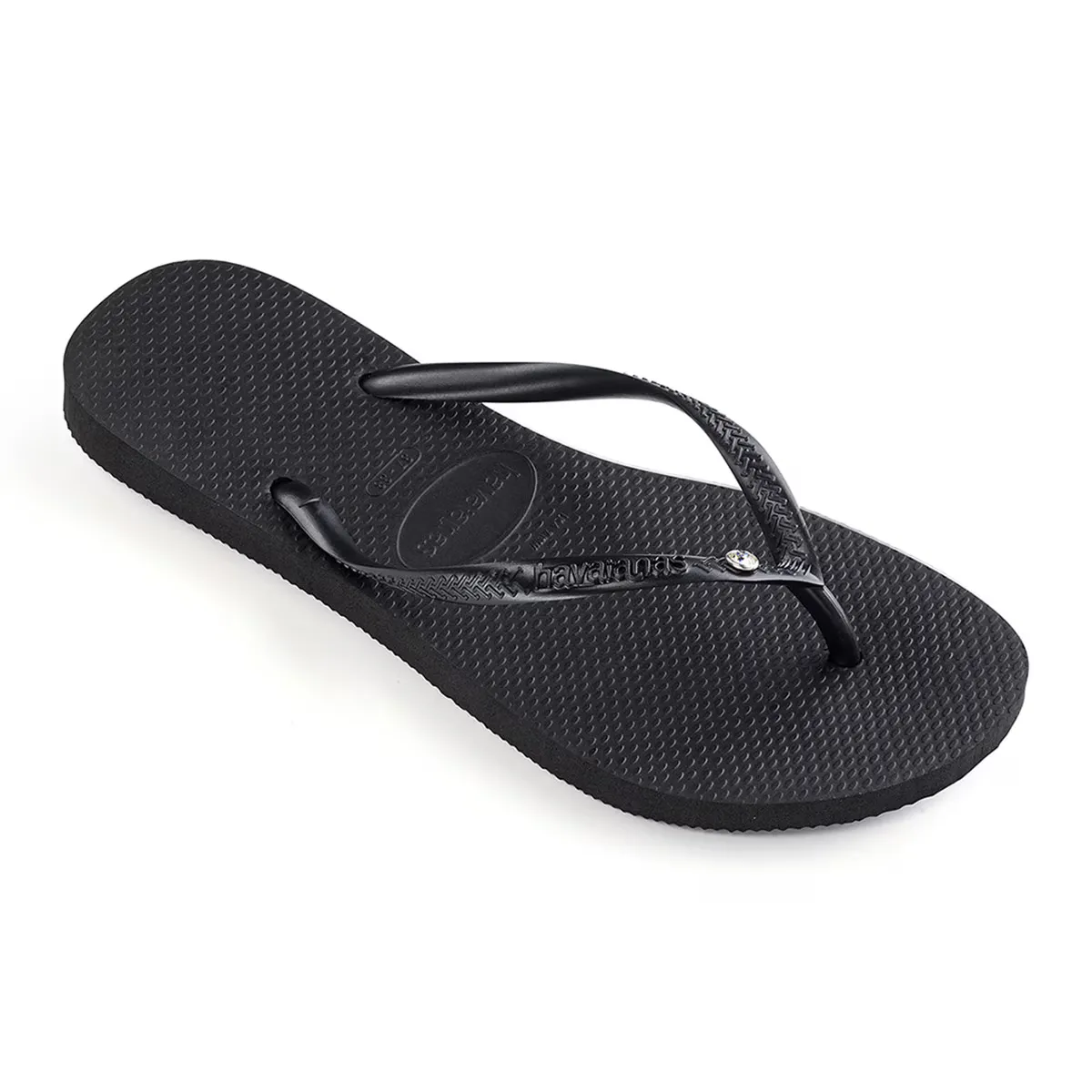 картинка Женские шлепанцы Havaianas Slim Crystal SW II, чёрный от магазина Одежда+