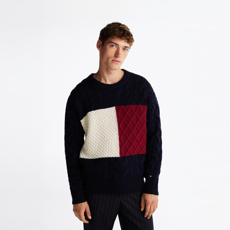 картинка Джемпер мужской Tommy Hilfiger, синий от магазина Одежда+