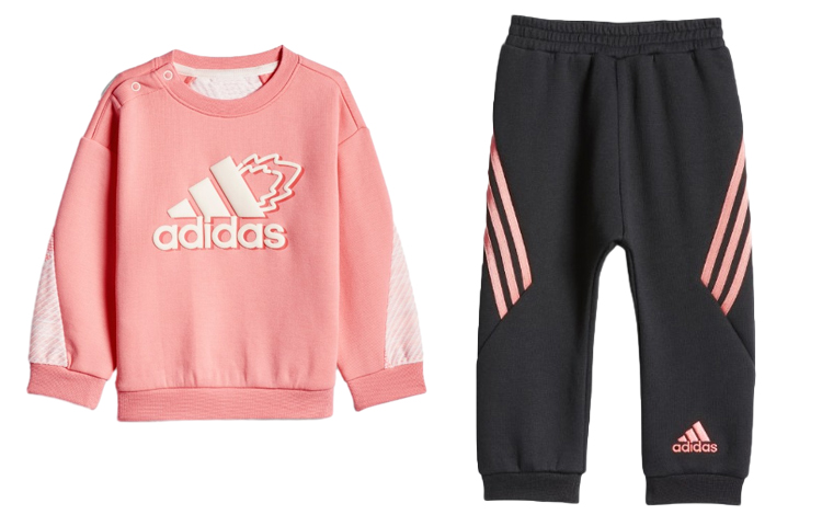 картинка Боди для младенцев и малышей Adidas, комплекты одежды (розовый+черный) от магазина Одежда+