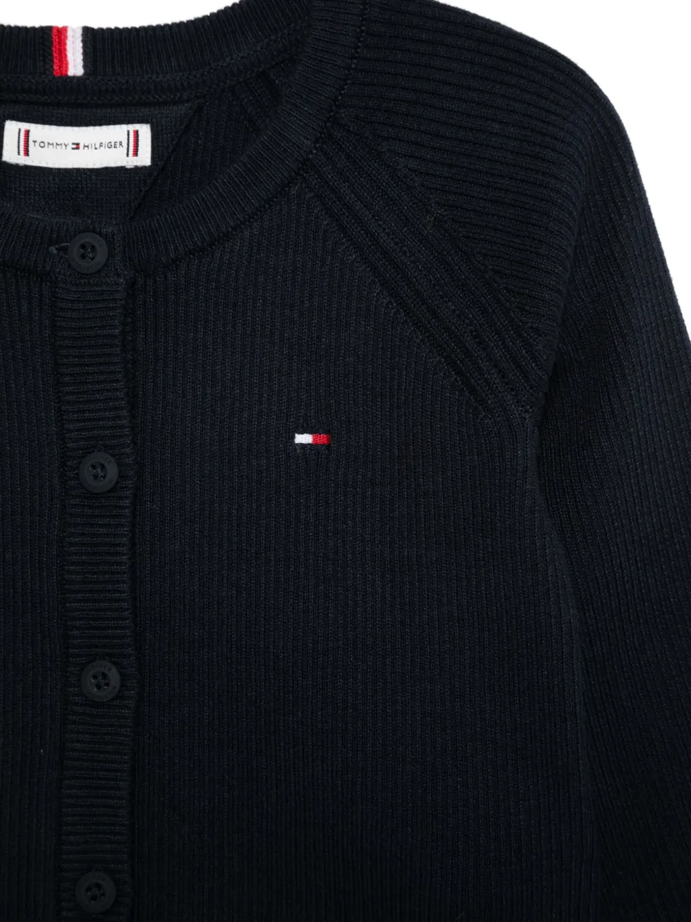 картинка Кардиган с рукавами три четверти Tommy Hilfiger Junior, синий от магазина Одежда+