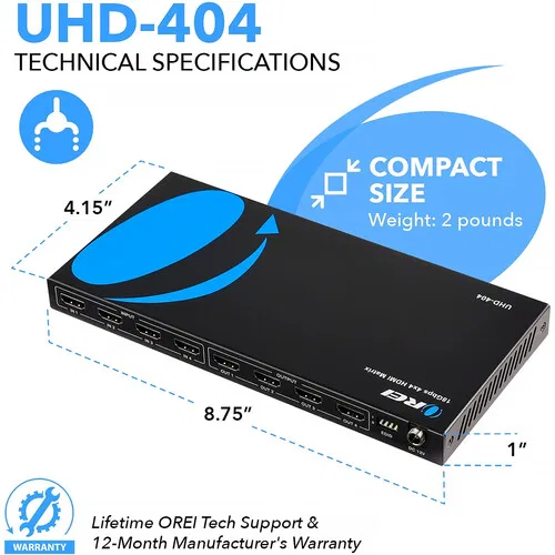 картинка Матрица HDMI OREI UHD 4K60 4x4 от магазина Одежда+