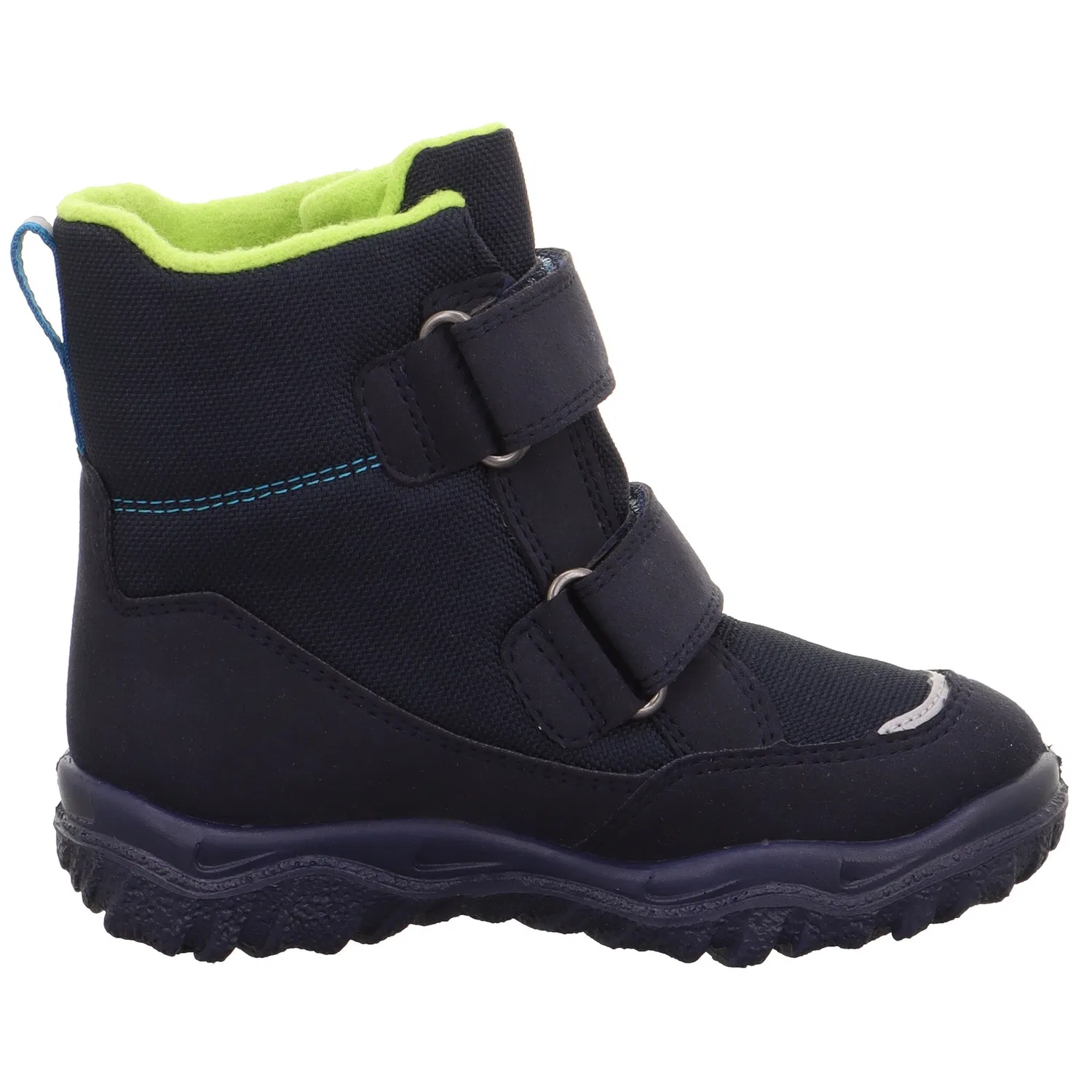 картинка Детские зимние дутики на липучках Superfit, Dark Blue/Light Green от магазина Одежда+