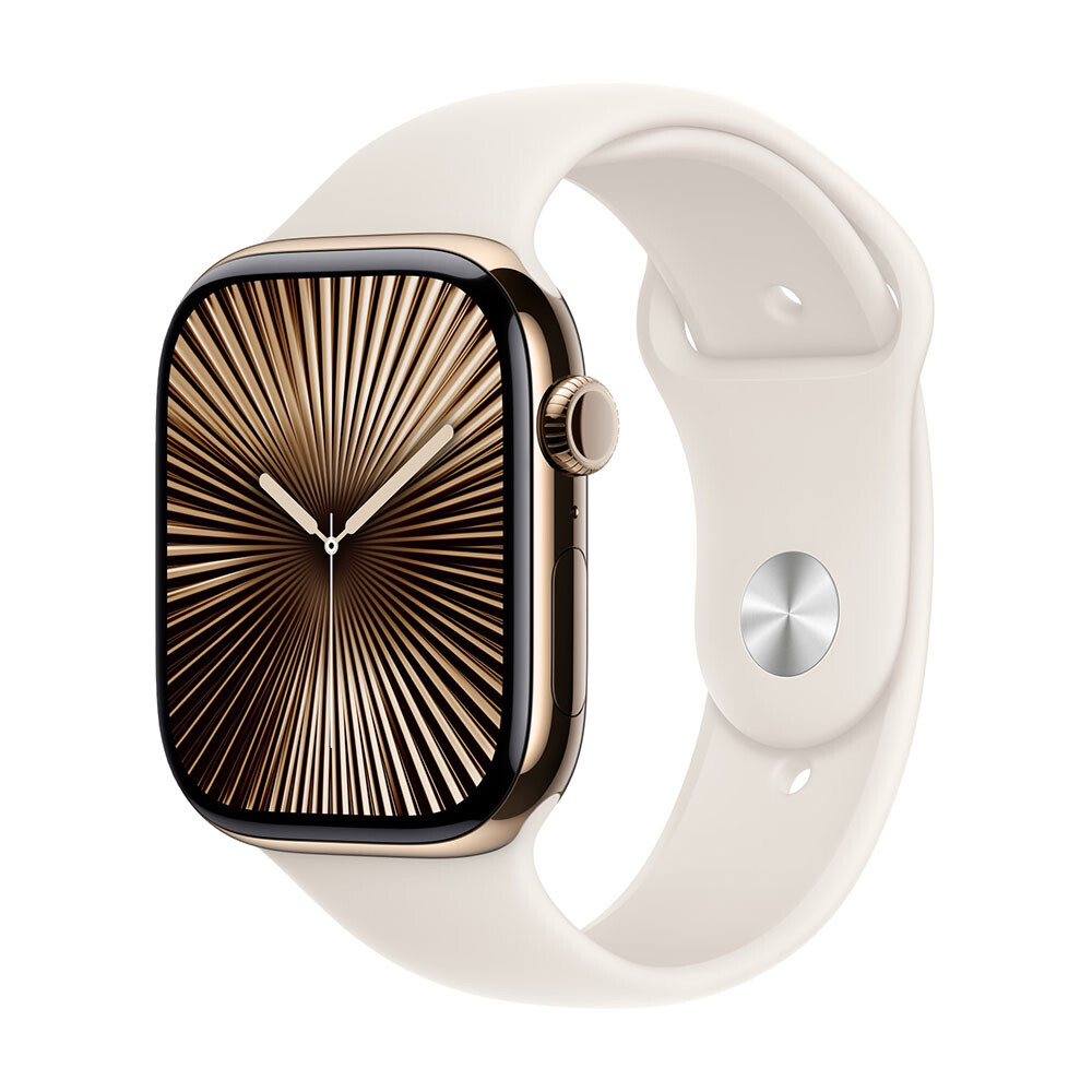 картинка Ремешок Apple Sport Band, 46 мм, S/M, Starlight от магазина Одежда+