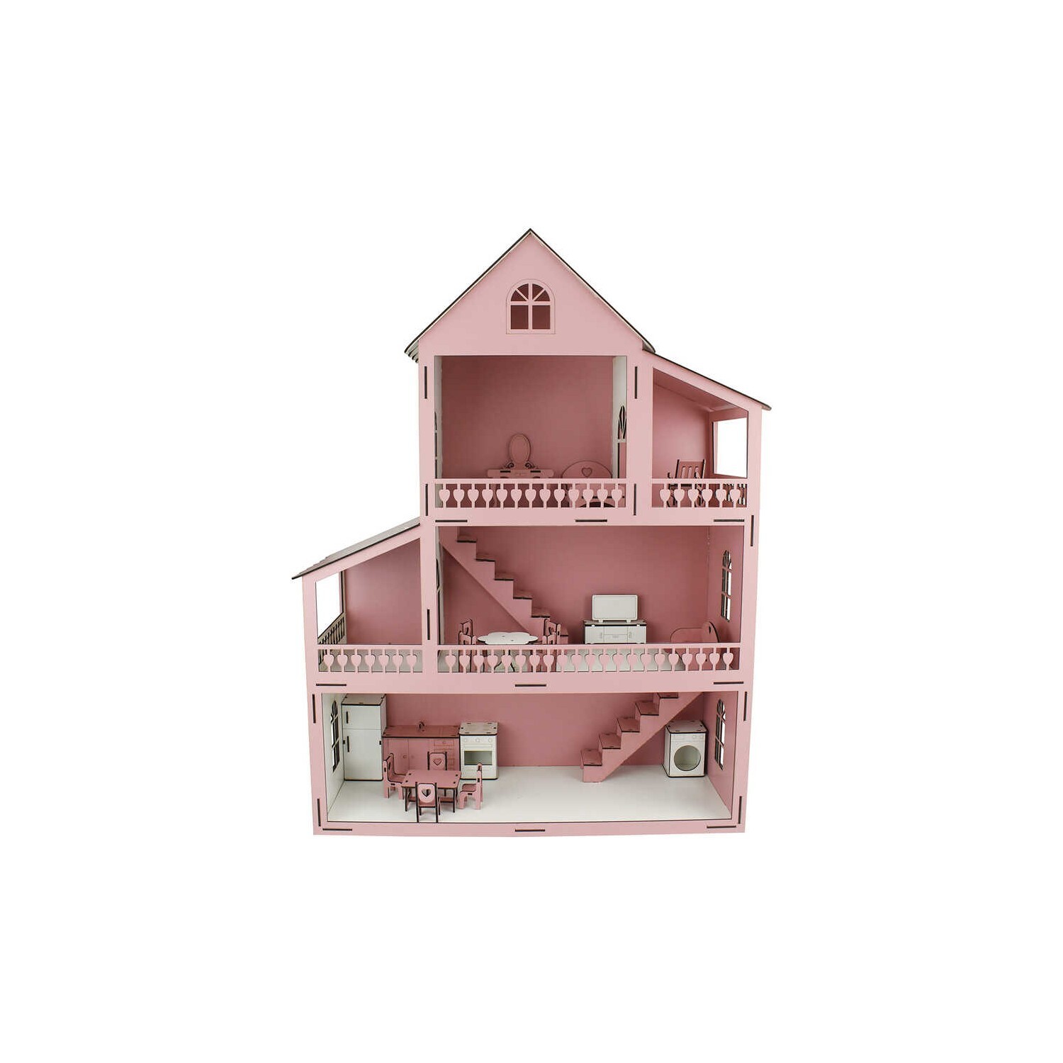 картинка Игрушечный домик Barbie Izmit Hobi Dunyasi House Eysali, розовый от магазина Одежда+