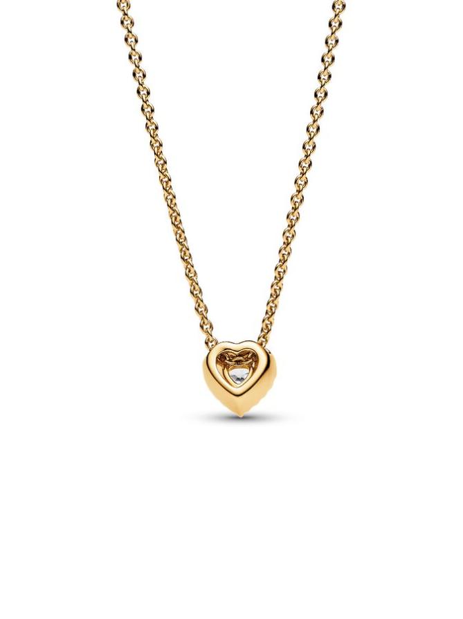 картинка Ожерелье Pandora Sparkling Heart Collier Necklace, золото от магазина Одежда+