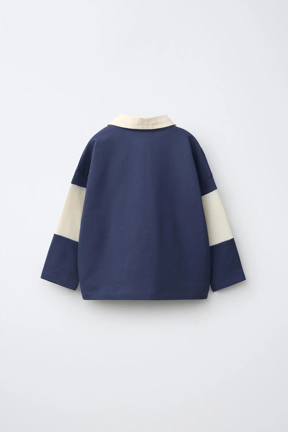 картинка Полосатая вязаная рубашка-поло ZARA, Blue от магазина Одежда+